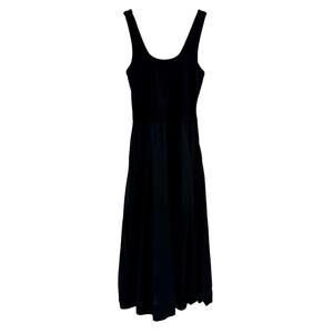 EVERLANE The Riviera Dress Black Tank Midi Pockets Lightweight XS